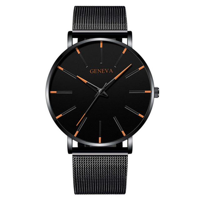 Minimalist Men's Fashion Ultra Thin Watches