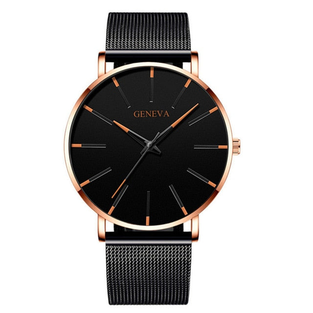 Minimalist Men's Fashion Ultra Thin Watches