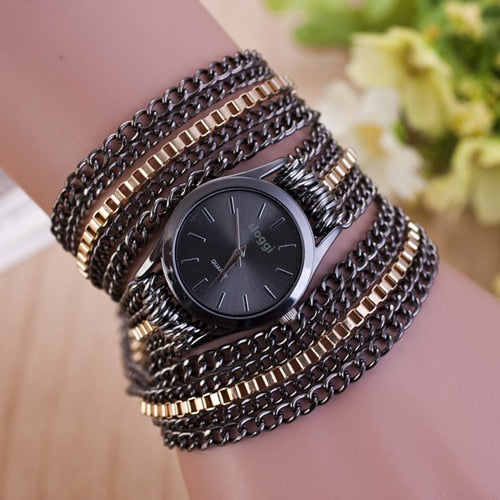 Hot Selling Bracelet Watches Women Fashion Alloy Chain Gold Ladies Casual Quartz Watch Relogio Feminino Ceasuri dames horloges