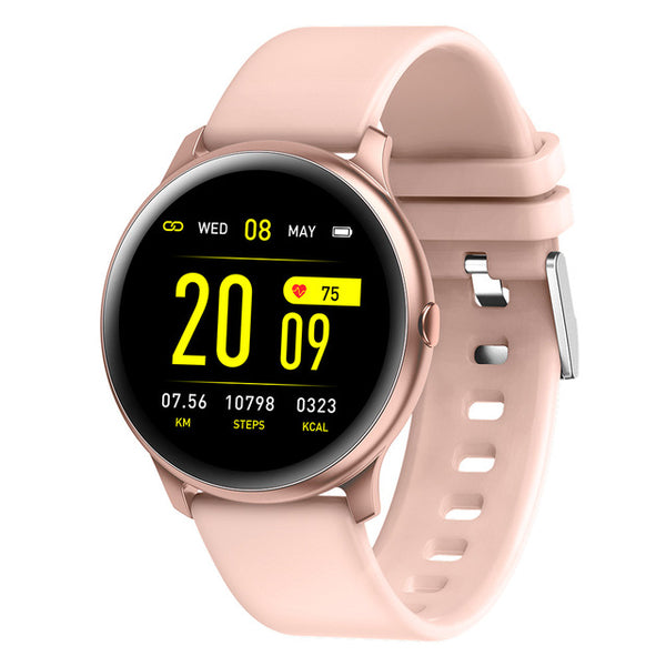 2019 New Color screen women sport smart watch Men women Fitness tracker For iPhone Heart rate blood pressure function smartwatch