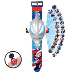 The 3 D  Projection  Children  Watch  Cartoon  Ultraman Spiderman Ironman Princess  Digital Watches  Kids Watches Toy